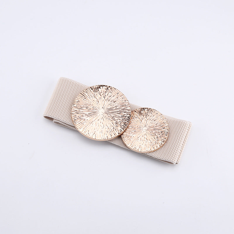 Whoelsale Alloy Waistband Suit with Elastic Waistband and Wide Waistband Closure