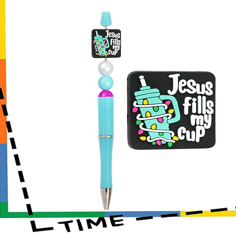 Wholesale Random100pcs Mother' s Day PVC Soft Glue  Focal Beads