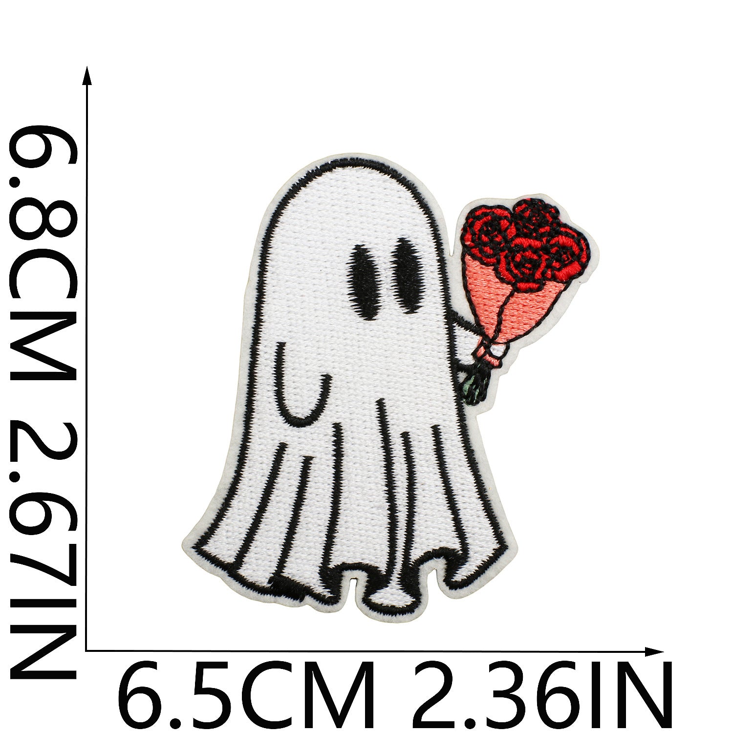 Wholesale  Ghost Witch Embroidered Patches For Clothing Bicycle Bag Decorative Gift