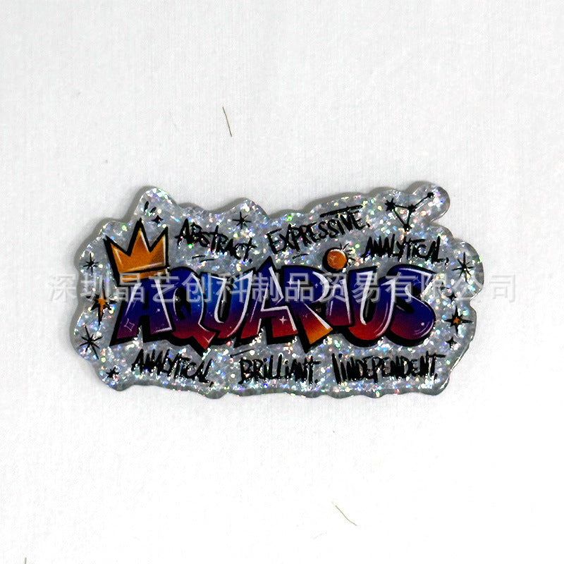 Wholesale 10pcs/pack Constellation Series Sequin Acrylic DIY Accessories