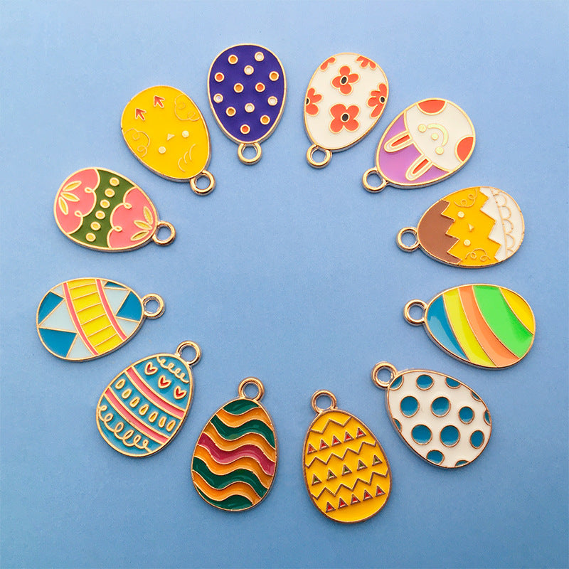 Wholesale Easter Egg Alloy Keychain Accessories