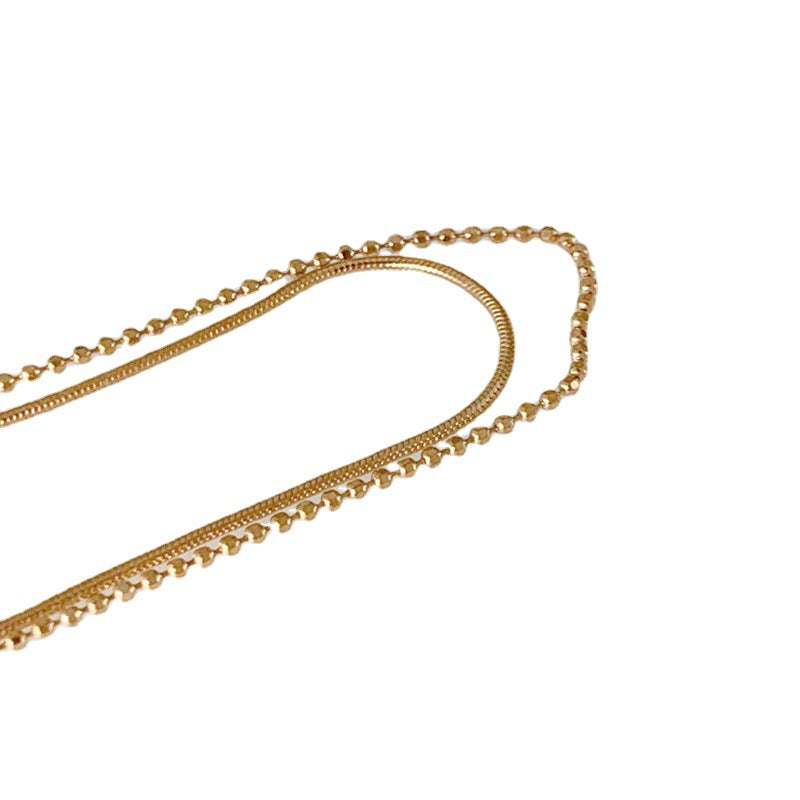 Wholesale Replica S925 Silver Beads Snake Bone Chain Anklet