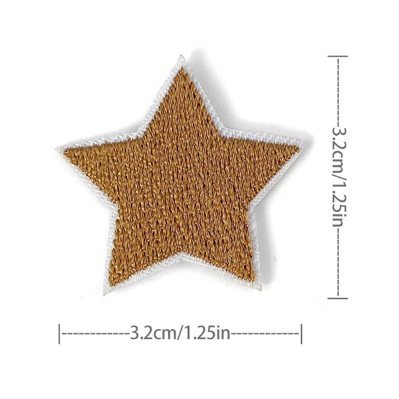 Wholesale Embroidered Star Patches 36 Pack Sew On Appliques For Clothing And Towels Fashion Accessory DIY Gift Resale