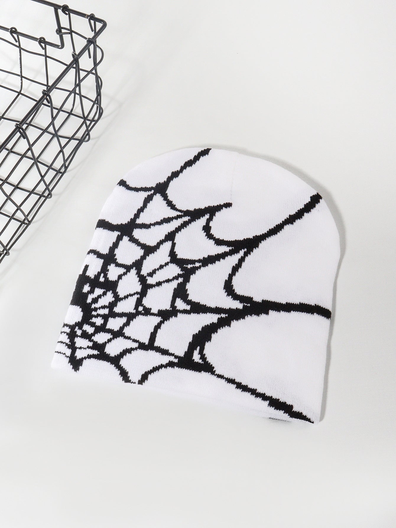 Wholesale Y2K Jacquard Knitted Hats, Spider Web Wool Hats