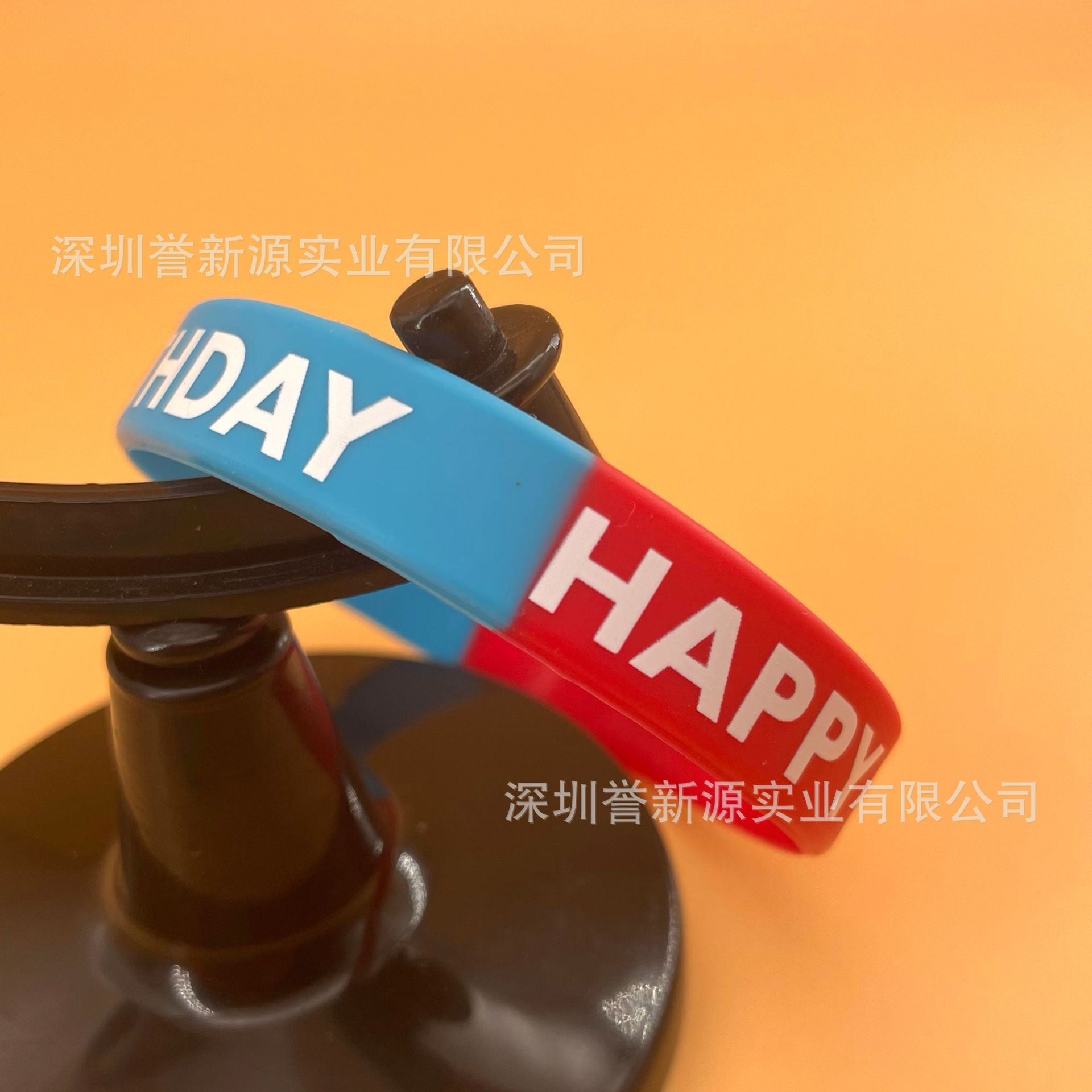 Wholesale 10pcs Party Silicone Happy Day Rainbow Rubber Wristband Bracelet