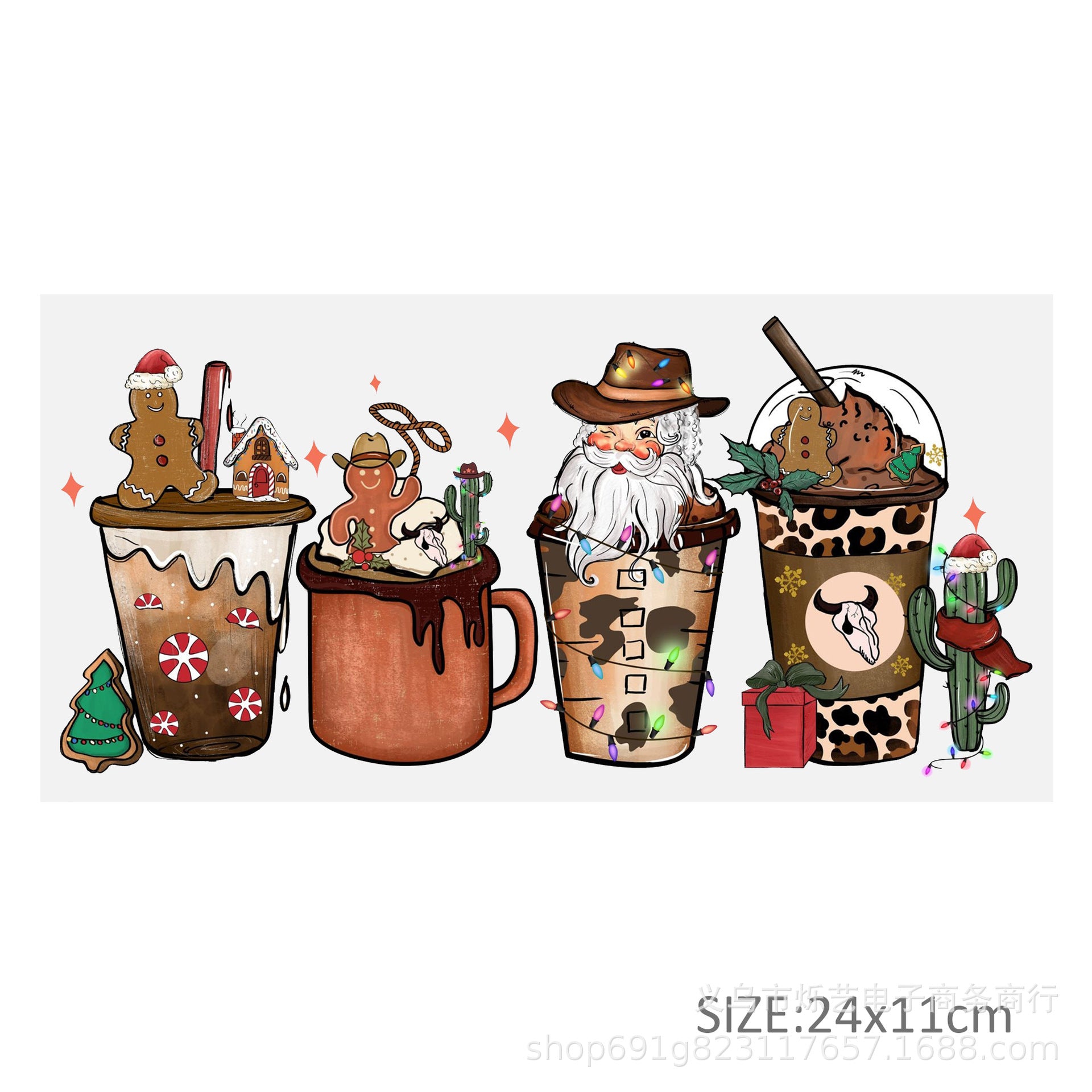 Wholesale Christmas series  Olaf  16oz Cup UV DTF Wraps