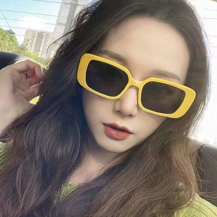 Wholesale Small frame rectangular retro sunglasses