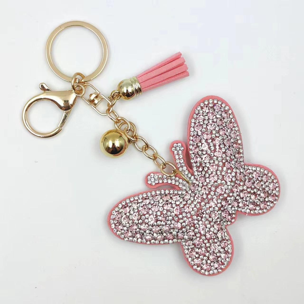 Wholesale Colorful butterfly creative pendant tassel keychain