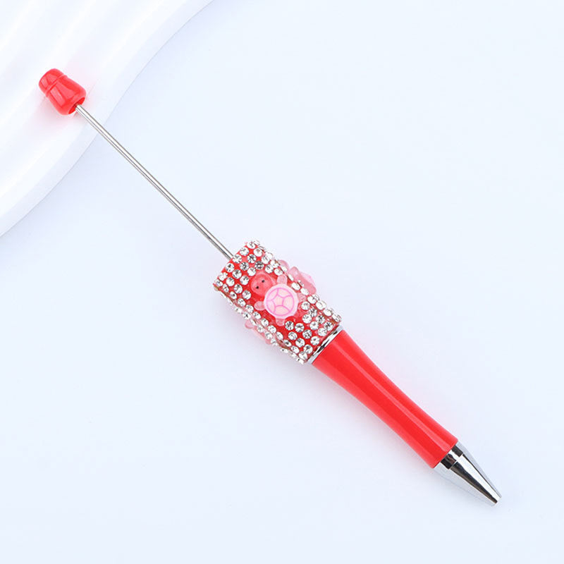 Wholesale Sugar set with diamonds  small turtle  crushed diamonds  beadable pens