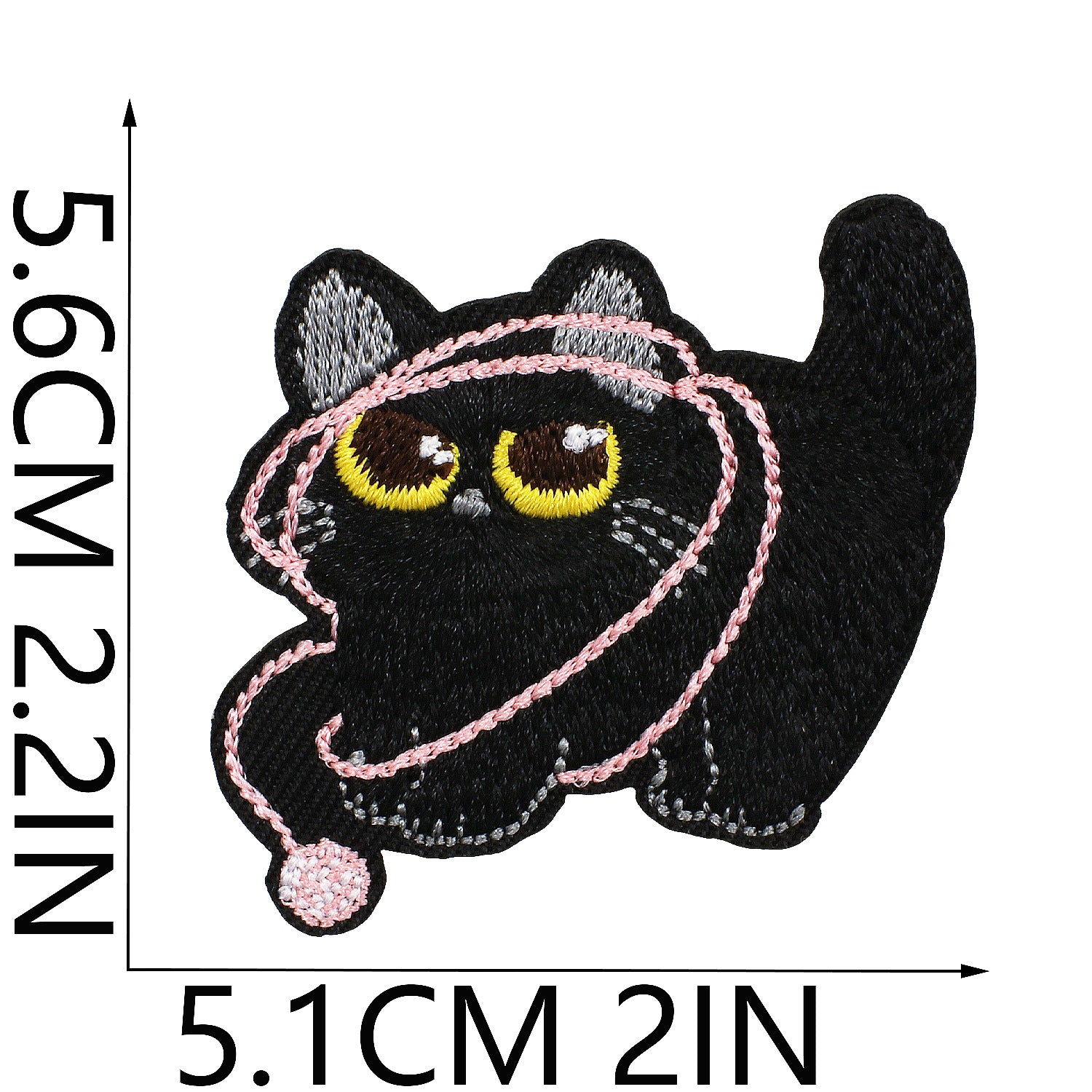 Wholesale Black Cat Series Embroidered Applique  DIY Patches