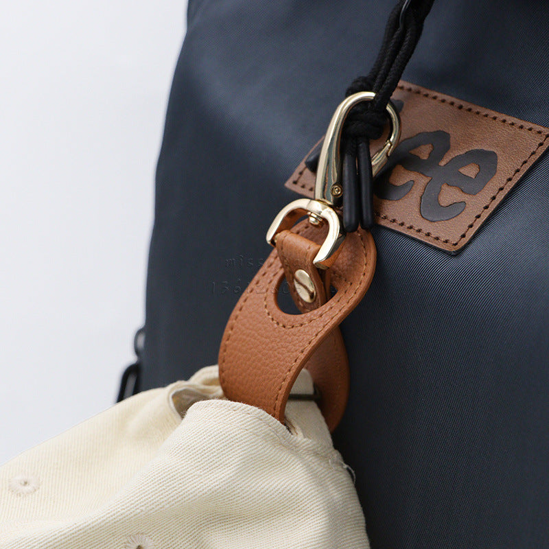 Wholesale Outdoor Travel PU Leather Storage Clip