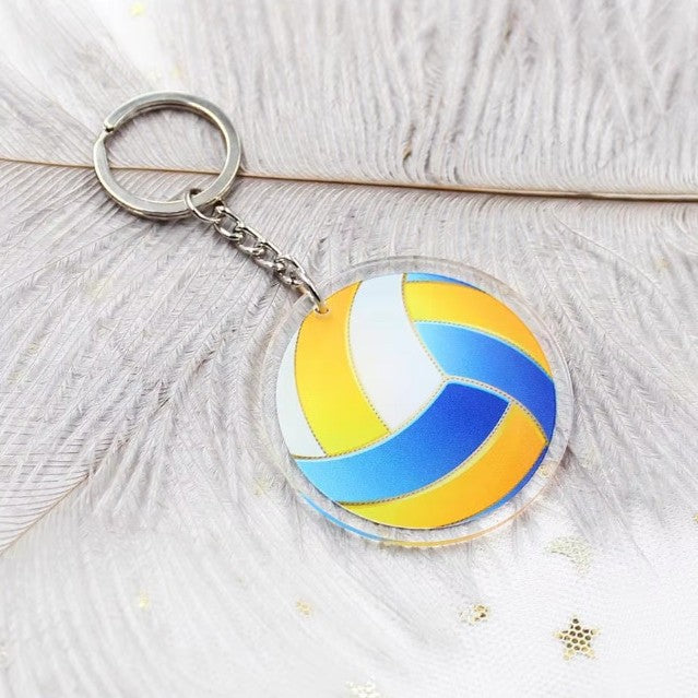 Wholesale Sports ball keychain creative pendant