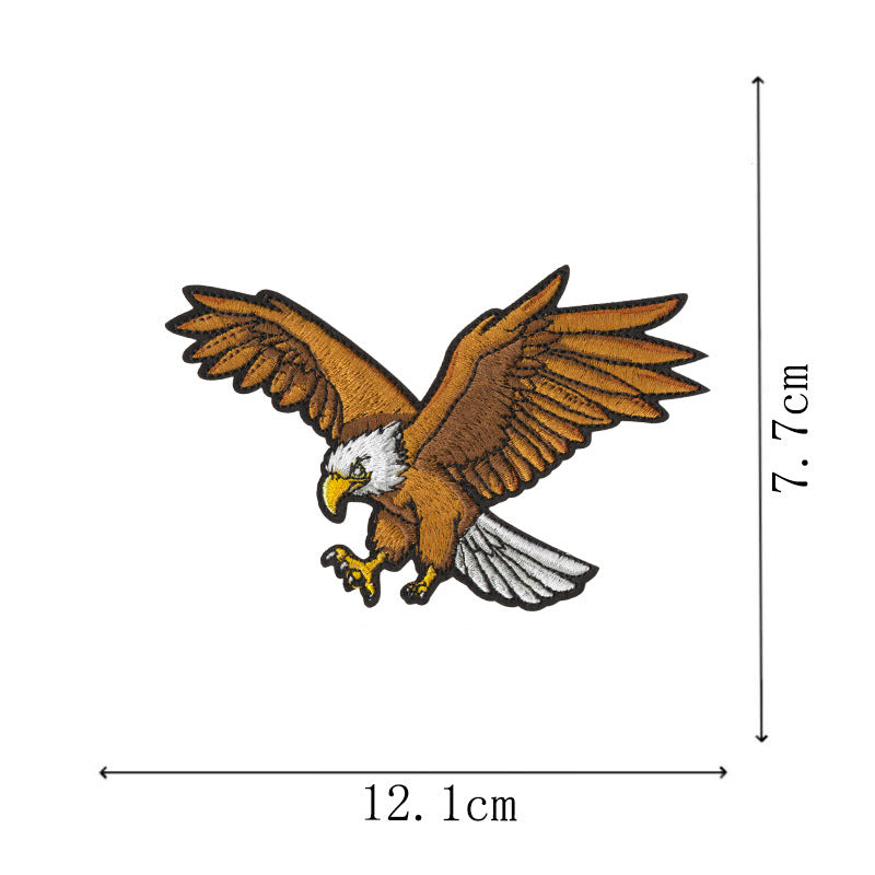 Wholesale 12 Pcs Eagle Motorcycle Embroidered Patches Large DIY Sew On et Badge Chic Fashion Biker Decor Gift For Resale