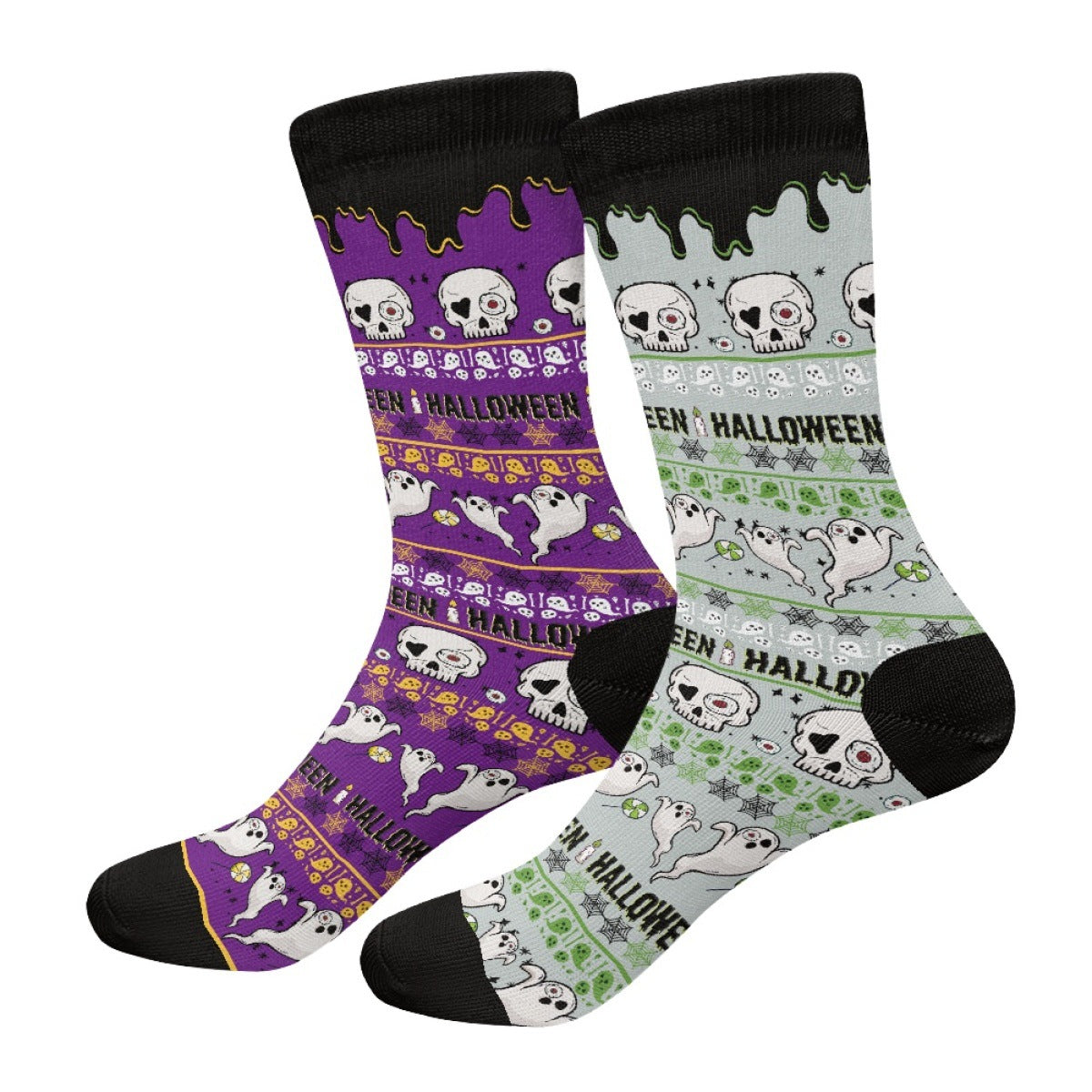 Wholesale Full Print Breathable Sports Halloween Stockings