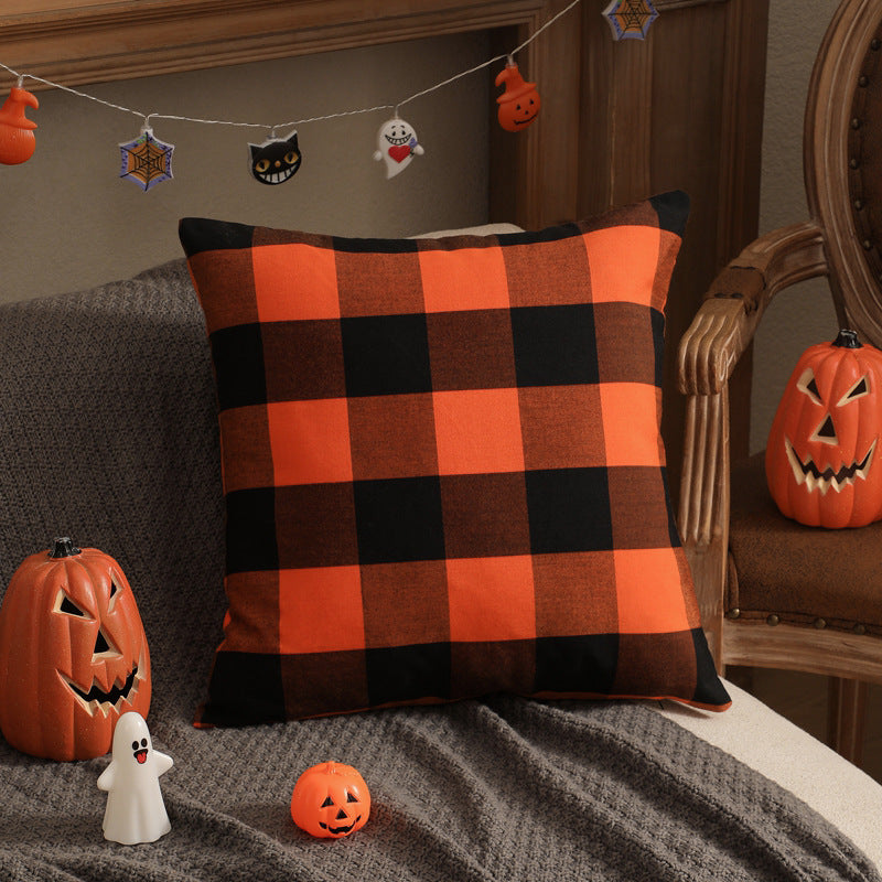 Wholesale  Pillowcase Solid Color Plaid Without Core Striped Pillowcase
