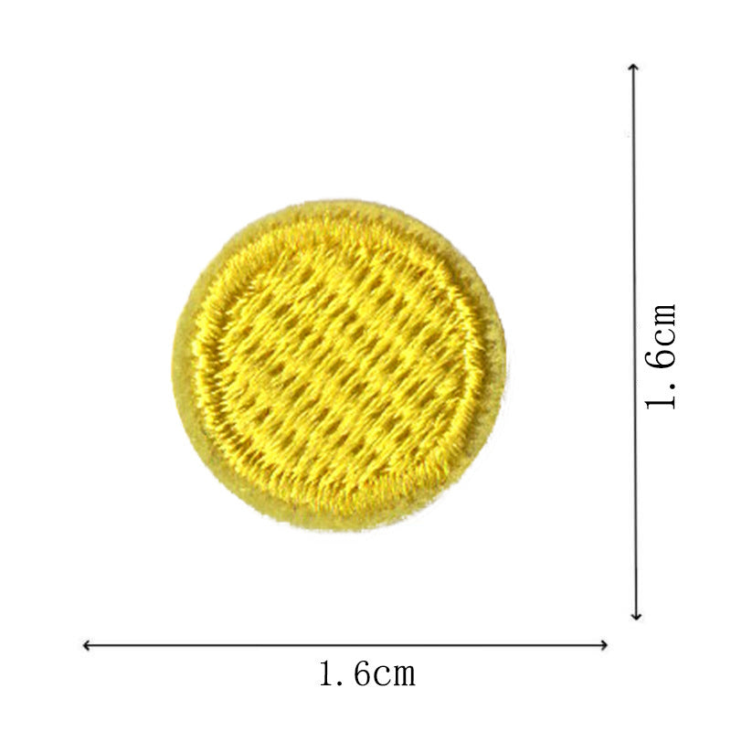 Wholesale Round Classic Computer Embroidered Flower Patch Applique