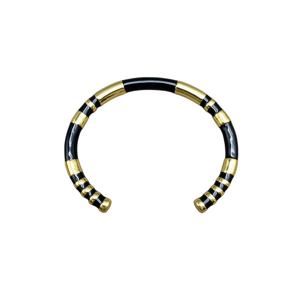 Wholesale black white and gold Layered Bracelet Set