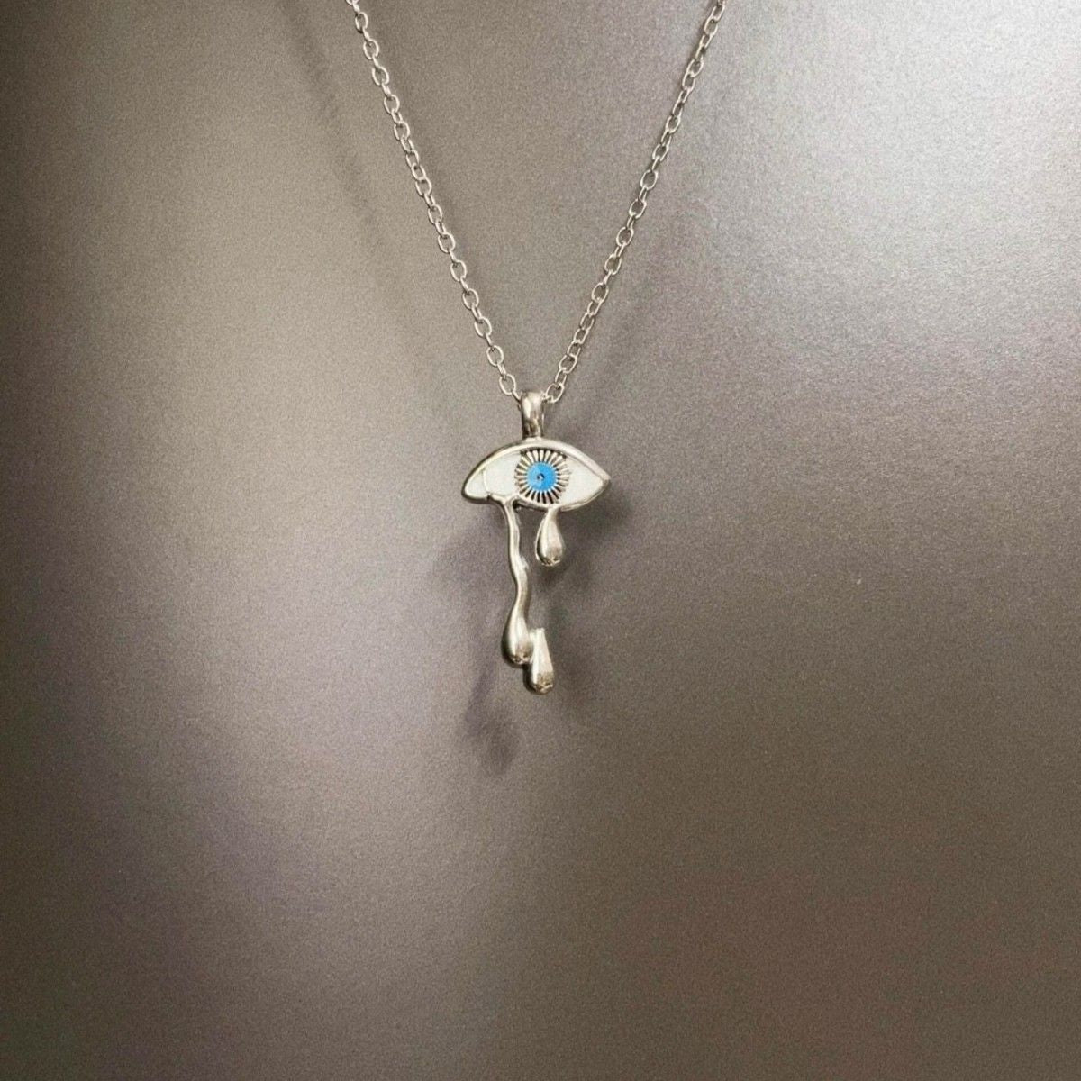 Wholesale Color printed card cross moon cartoon cat necklace