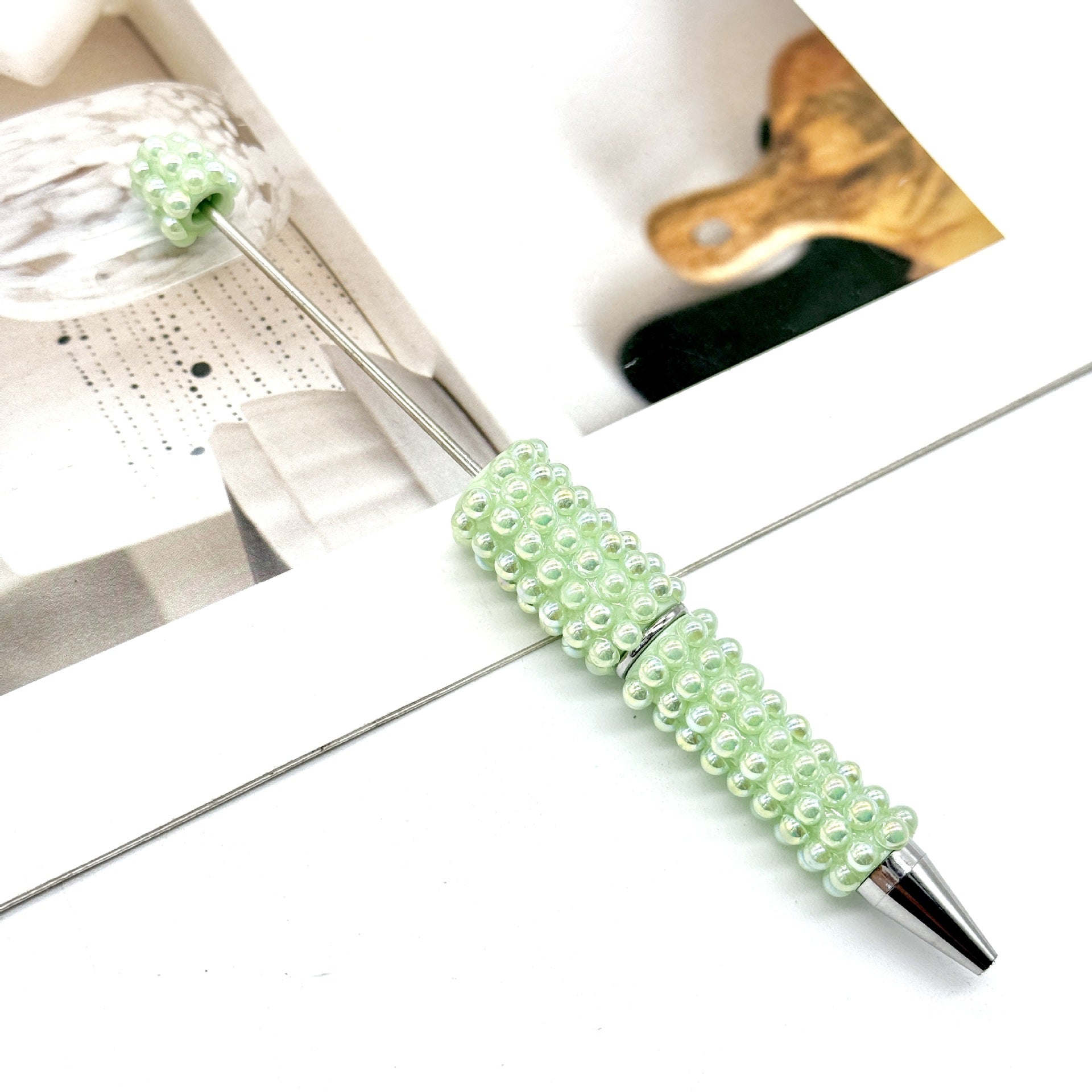 Wholesale DIY Pearl Full Diamond Beading Pen Full Coverage Pen Cap Pearl Heavy Industry