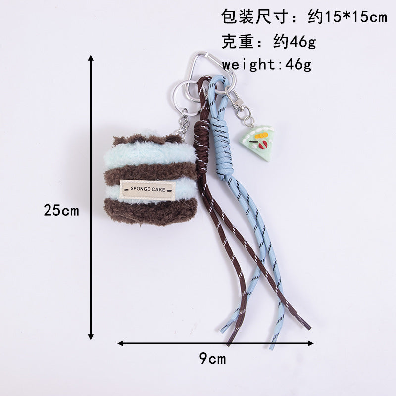 Wholesale Plush Cherry Cake Doll Bag Pendant