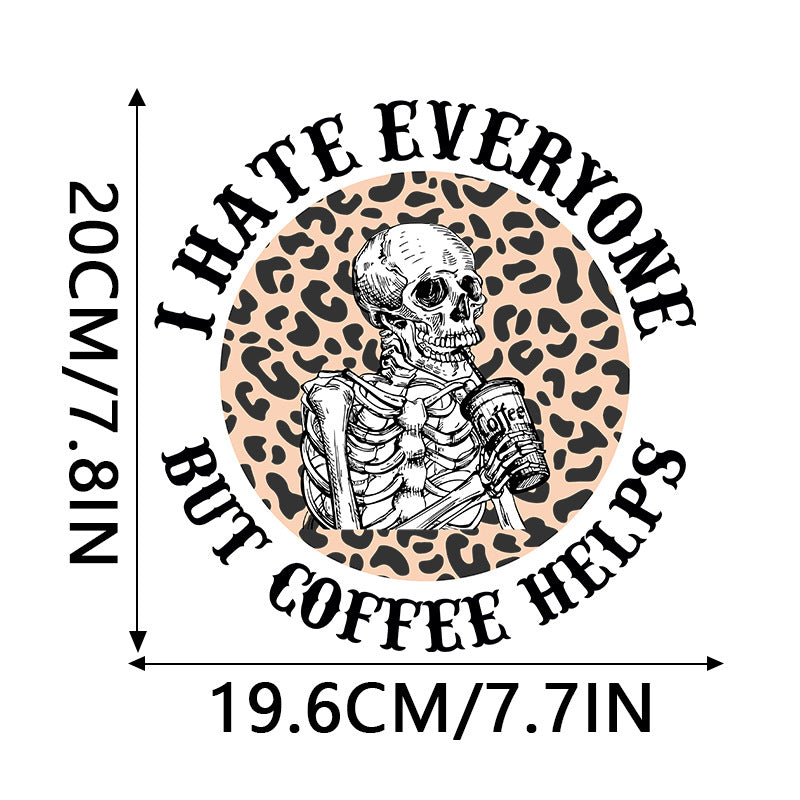 Wholesale 10pcs Leopard print coffee UV DTF Ready to Press Transfers Wraps