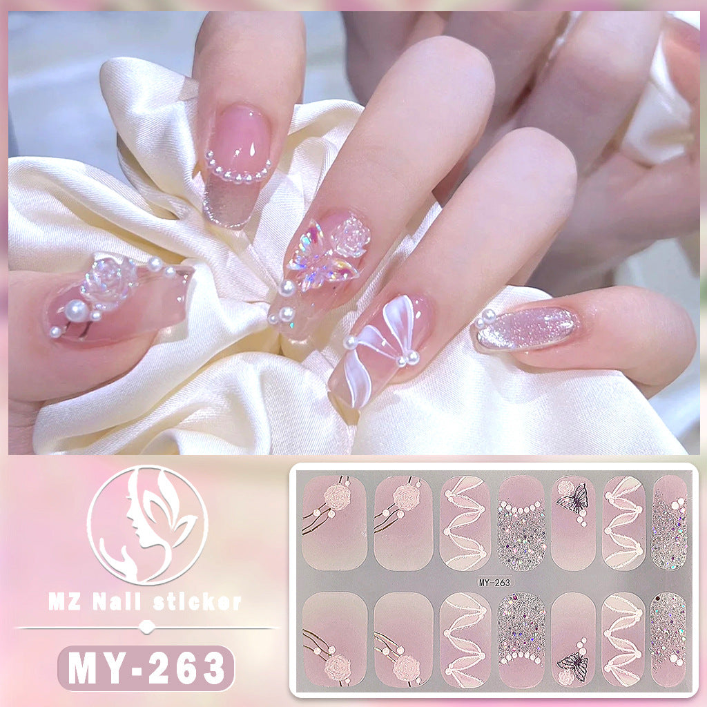 Wholesale MY Butterfly Baking Free Gel 5D Waterproof Diamond Like Nail Polish Stickers