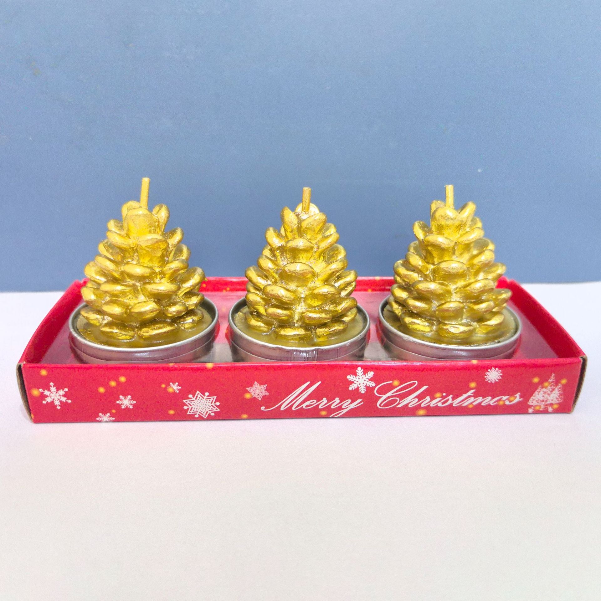 Wholesale Christmas Candle Set Old Man Tree Snowman Carnival Romantic Ornament Christmas Small Candle Lamp Gift