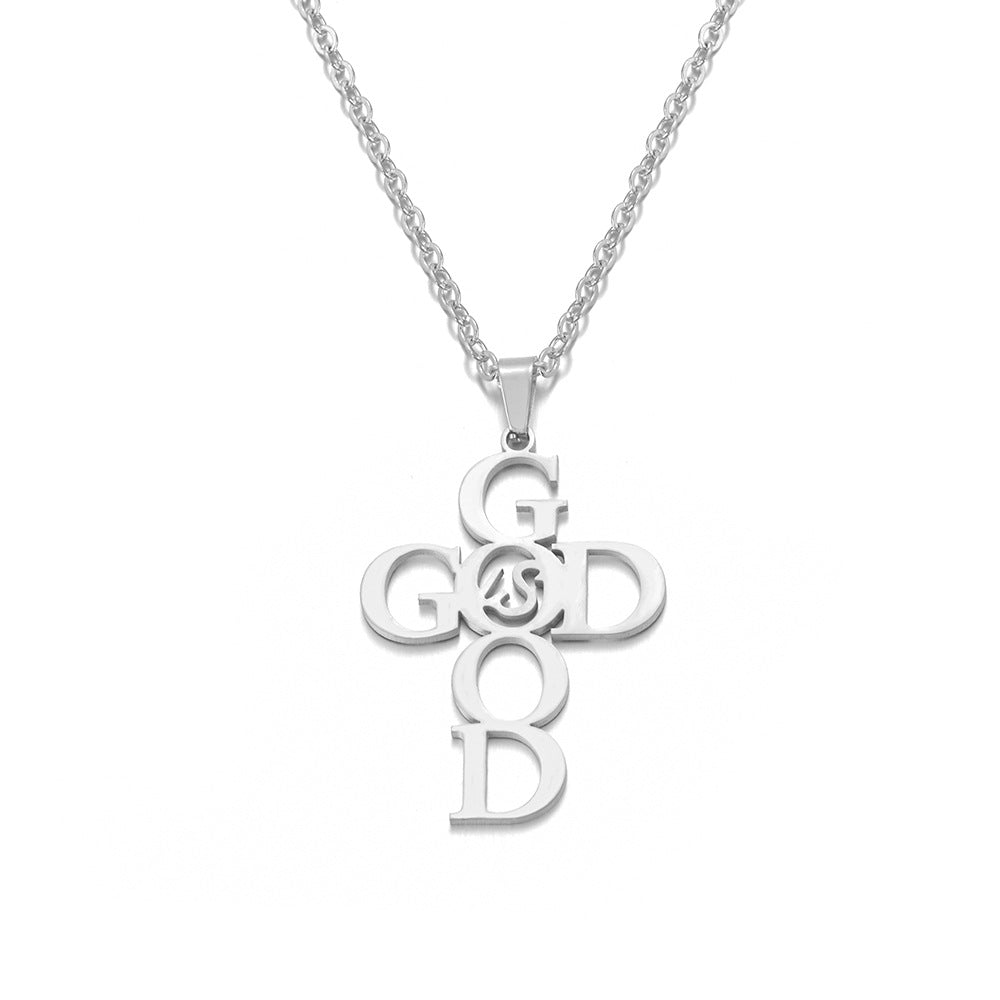 Wholesale Stainless Steel Amazing Grace Necklace