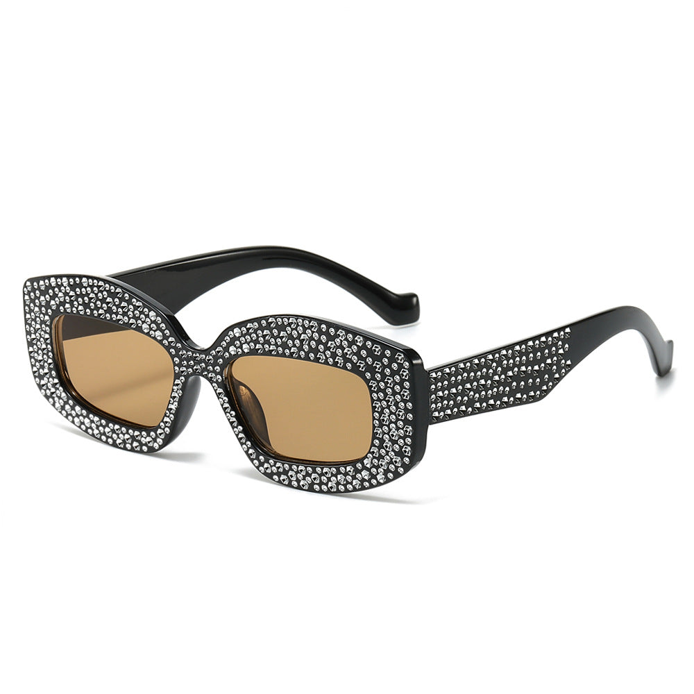 Wholesale Multi-color Cat-eye Rhinestone Sunglasses