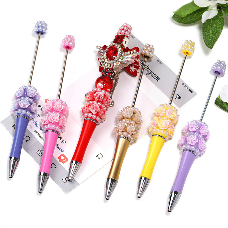 Wholesale 5pc/pack Pearl beadable pen candy color