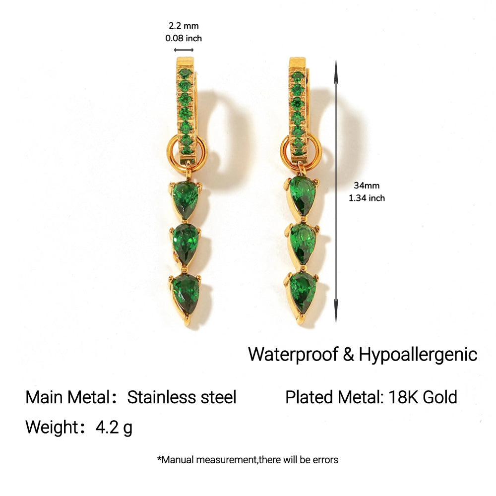 Wholesale Stainless steel and titanium steel earrings  geometric earrings