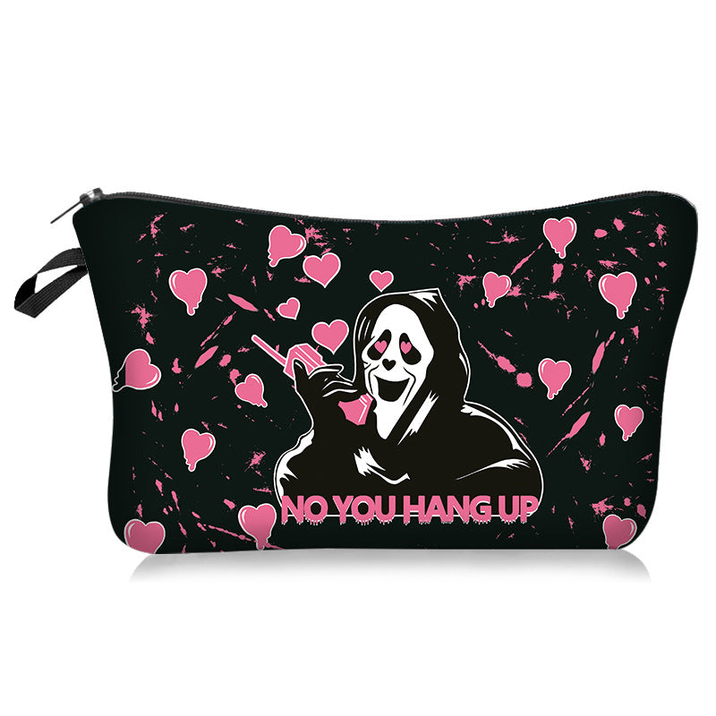 Wholesale Love Skull Series Cosmetic Bag Portable Travel Toiletry Bag