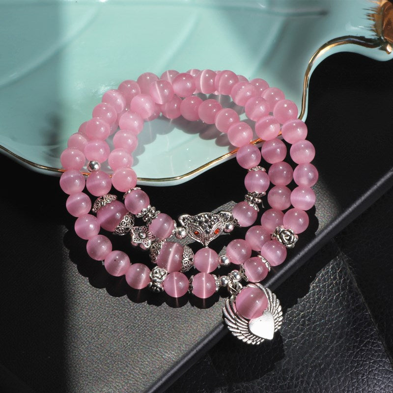 Wholesale Crystal Opal 3 Circle Bracelet