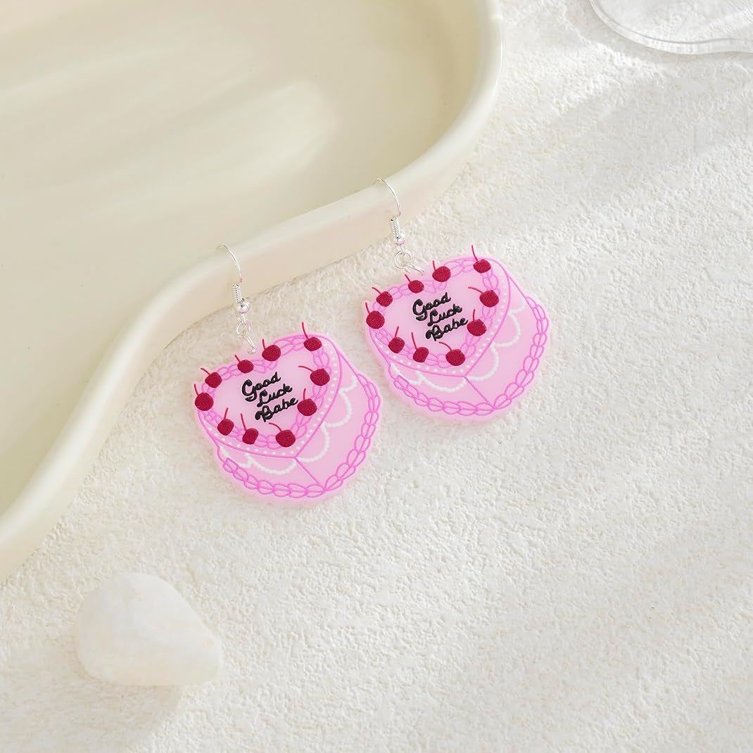 Wholesale Valentine' s Day Love Heart Letter Earrings Acrylic Love Earrings