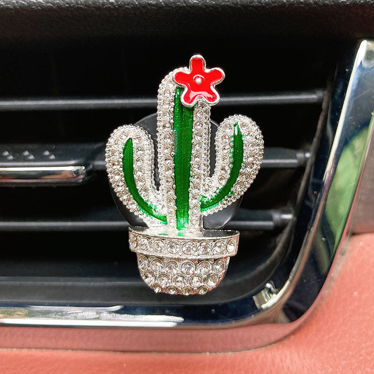 Wholesale Alloy Cactus Car Air Vent Aromatherapy Clip
