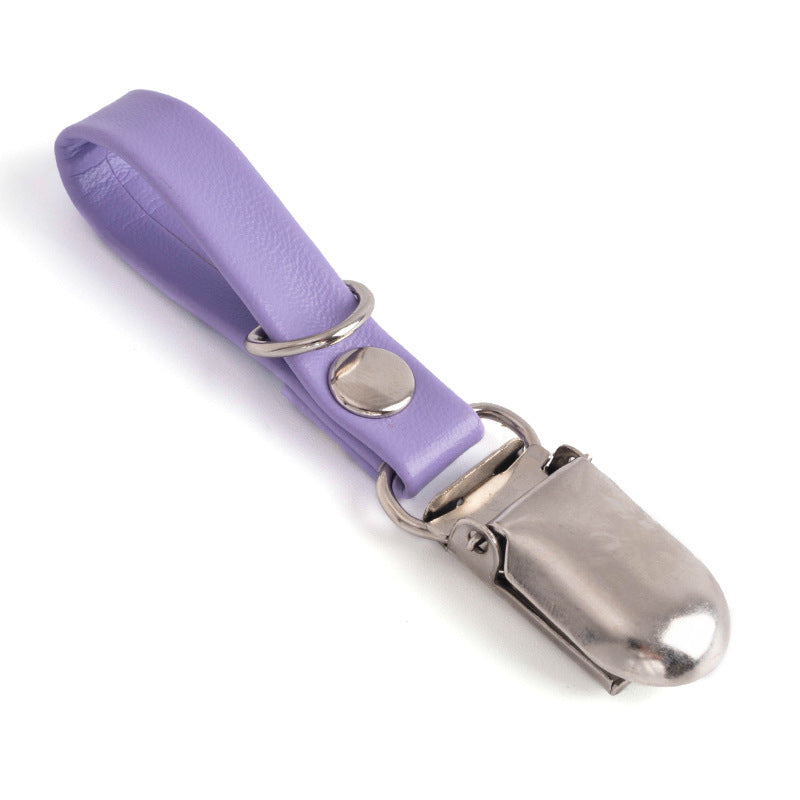 Wholesale 100pcs Creative Colorful Keychain PU Leather Duckbill Keychain