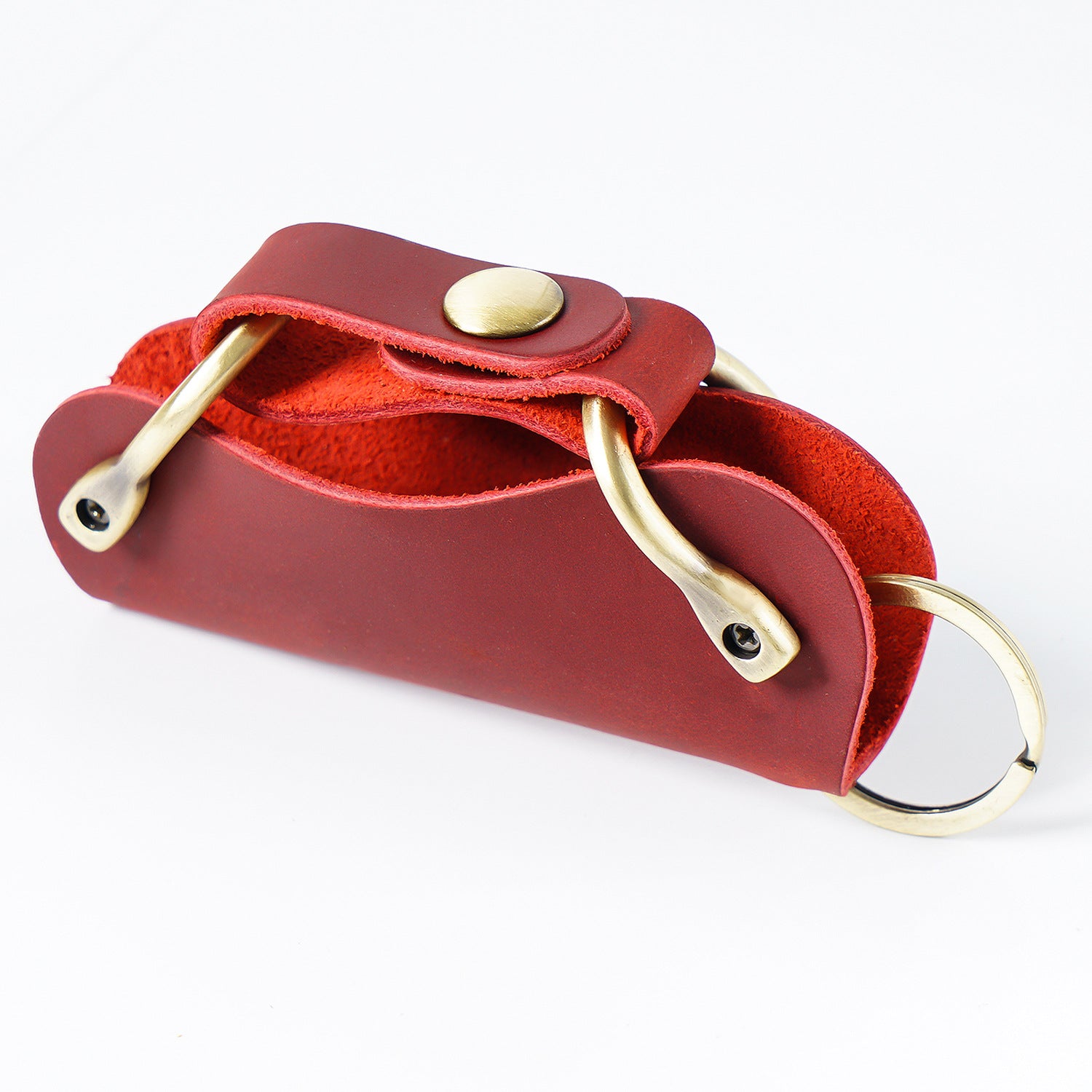 Wholesale Cowhide Creative Household Handmade Storage Leather Keychain