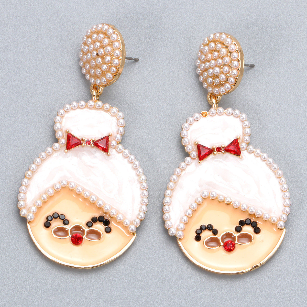 Wholesale Creative Santa Claus Earrings
