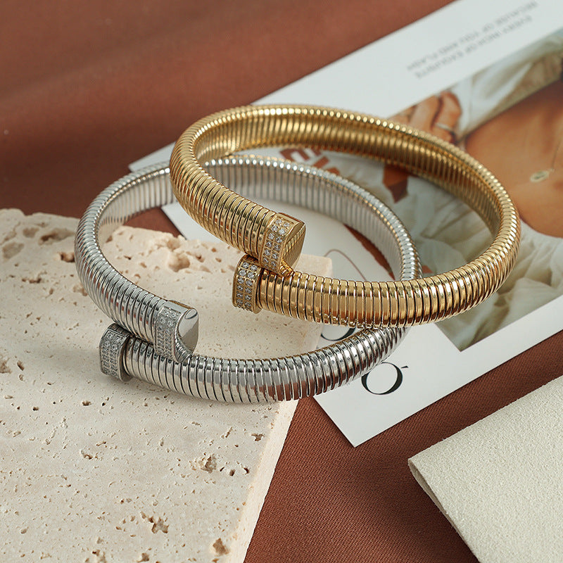 Wholesale Vertical Stripe Open Wide Cross Bracelet