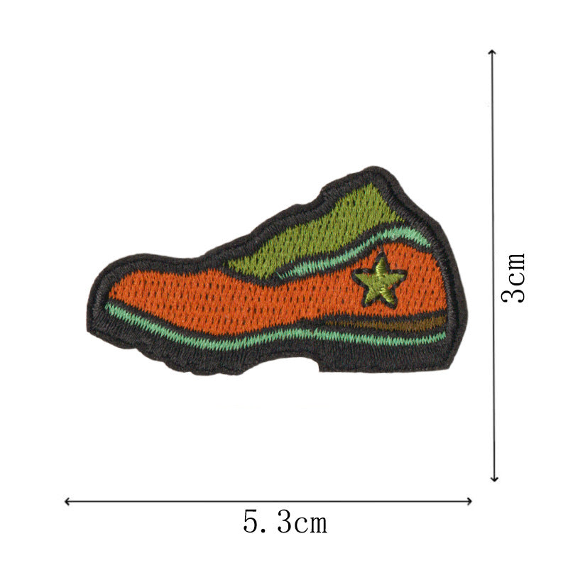 Wholesale 12 Piece Embroidered Patches Iron On Camping Hiking Nature Designs For Shoes Bags Coats