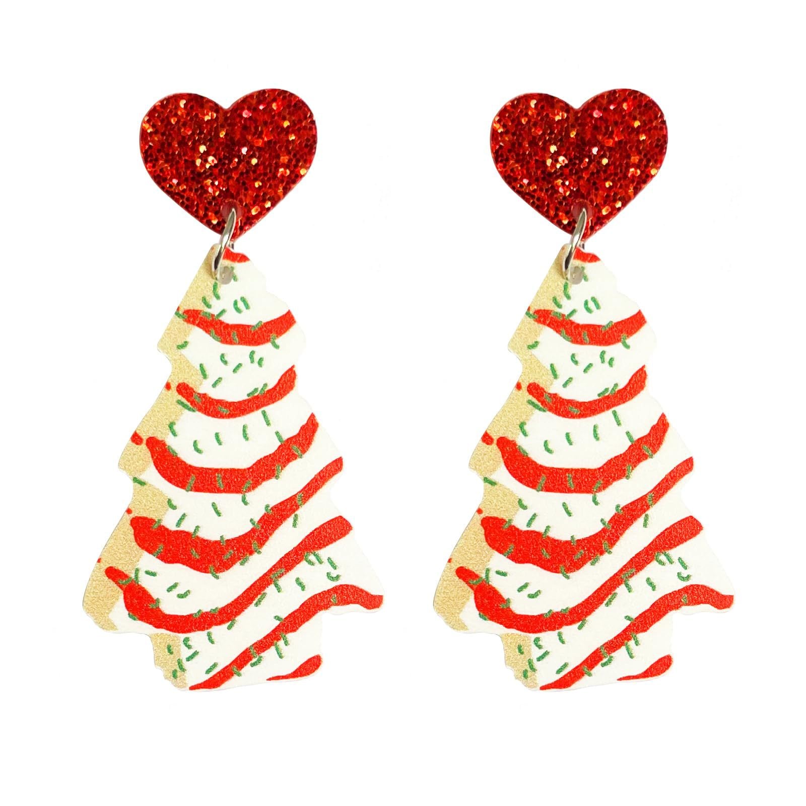 Wholesale Colorful Christmas Tree Earrings