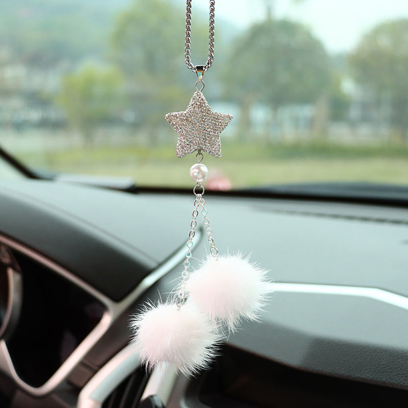 Wholesale Crystal Pentagram Mink Hair Balls