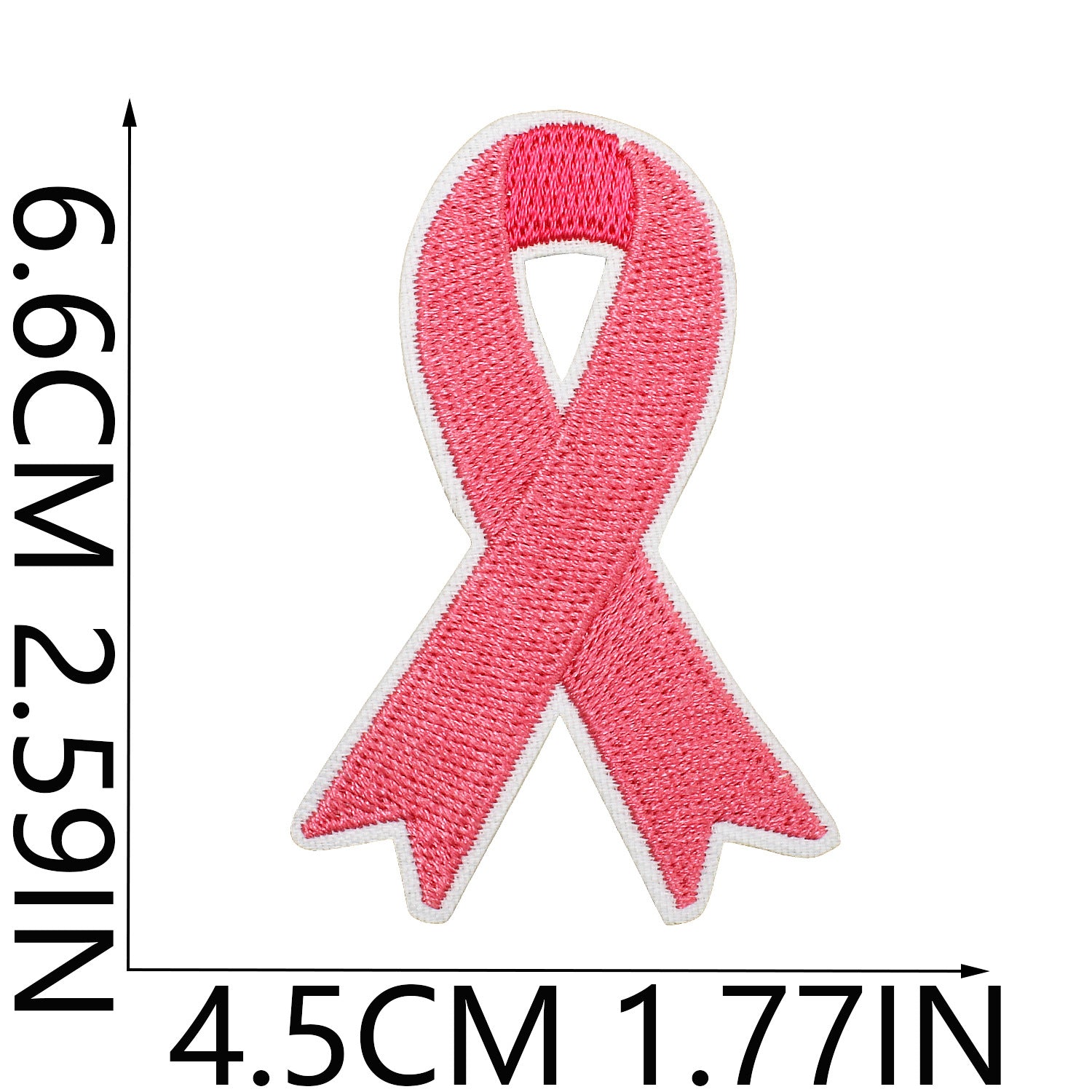 Wholesale Health Day Care for Women Pink Embroidery DIY Patches