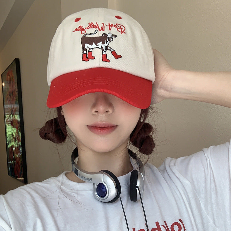 Wholesale Cotton Polyester Milk Leopard Beret