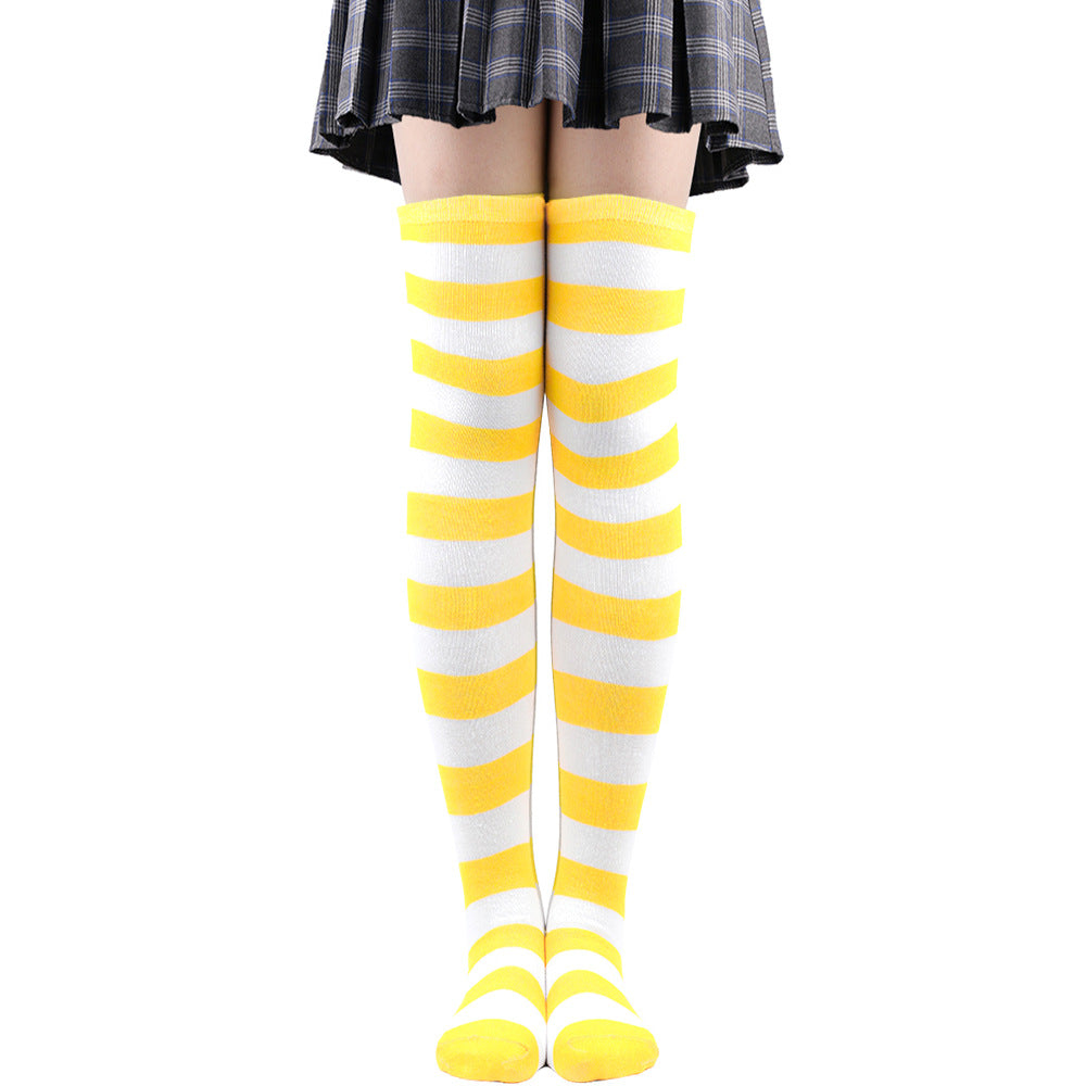 Wholesale Halloween Zebra Over-the-Knee Striped Socks