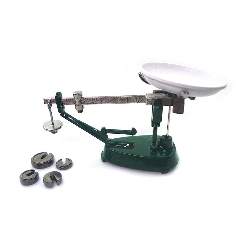 Wholesale 1:12 Dollhouse Mini Mechanical Platform Scale Vintage Balance Model