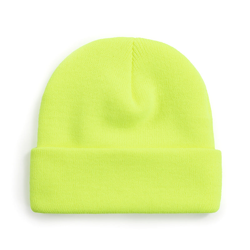 Wholesale All-match Solid Color Wool Knitted Hat