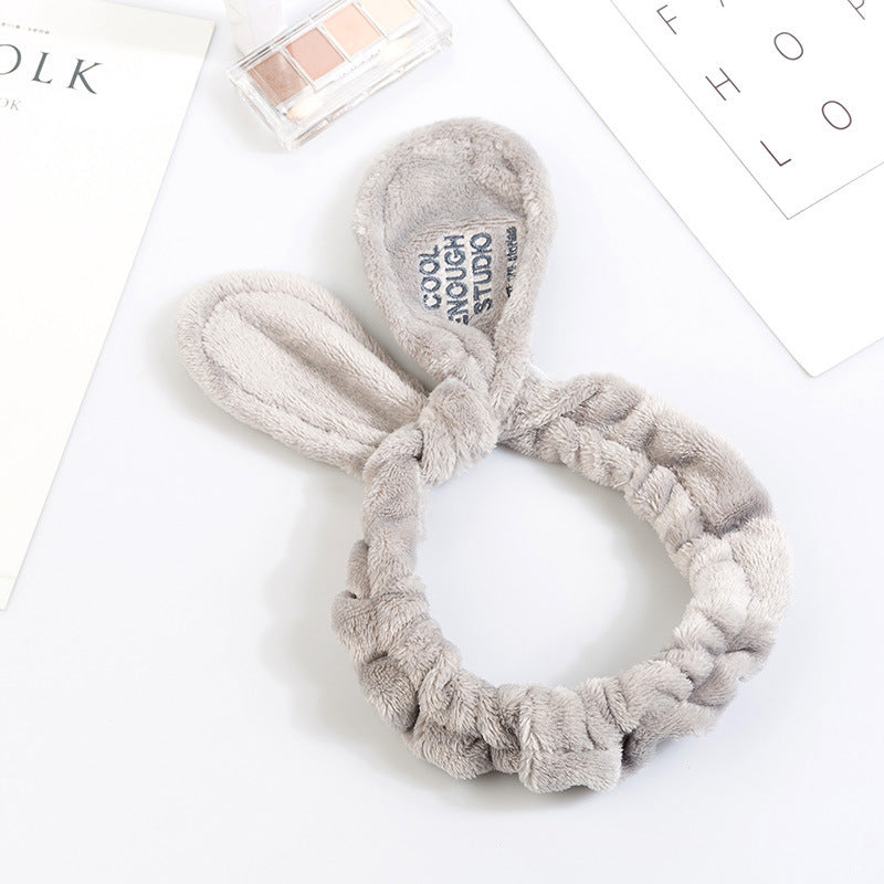 Wholesale Adjustable Wire Knotted Cross Embroidery Rabbit Ears Headband