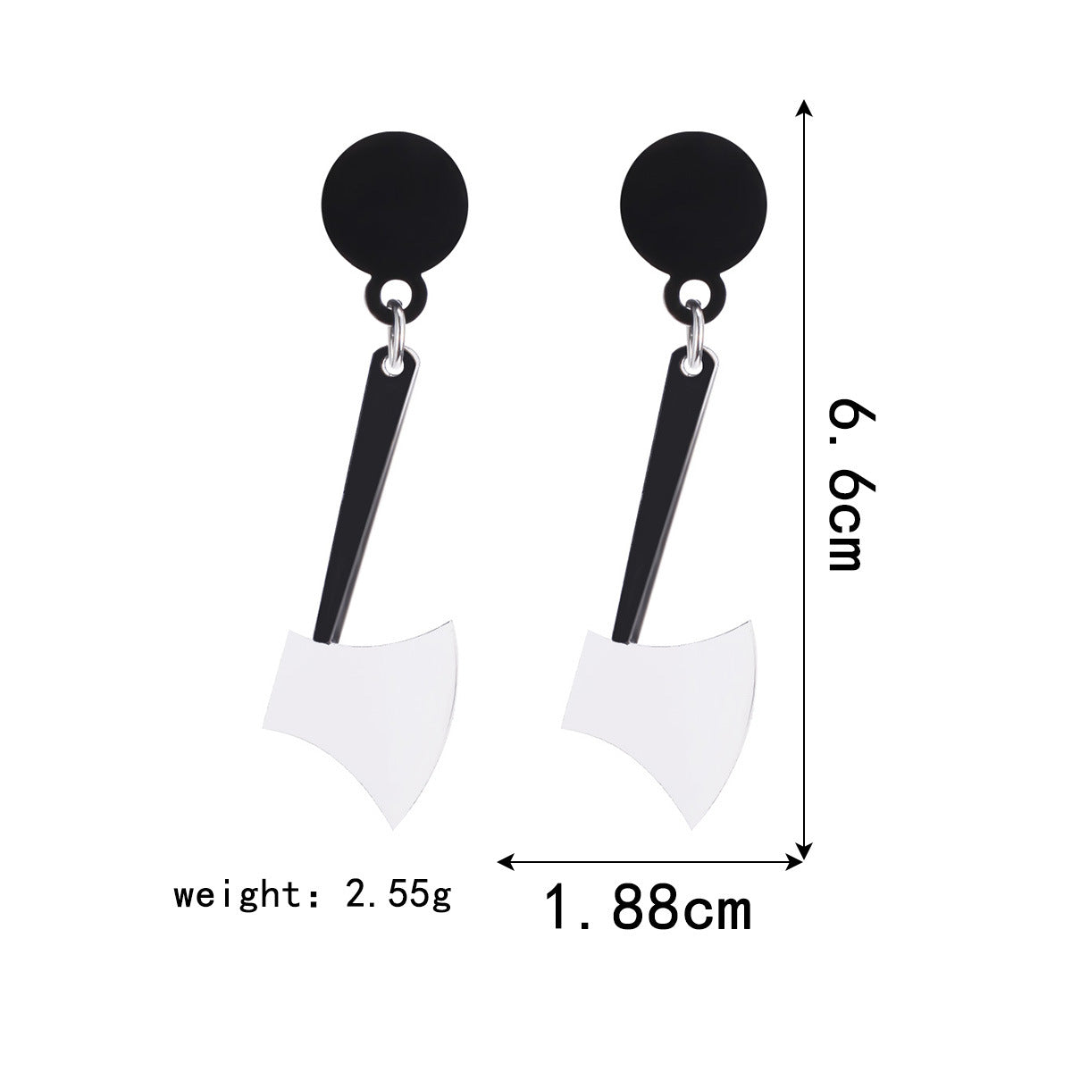 Wholesale  Kitchen Knife Earrings Acrylic Blood Red Horror Masquerade Jewelry Accessory For Women Boutique Resale Gift