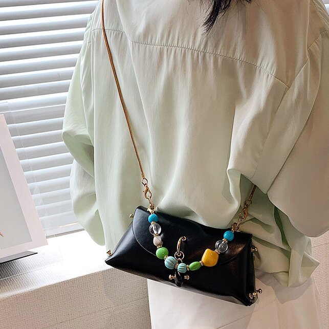 Wholesale Candy Color Chain PU Single Shoulder Crossbody Bag